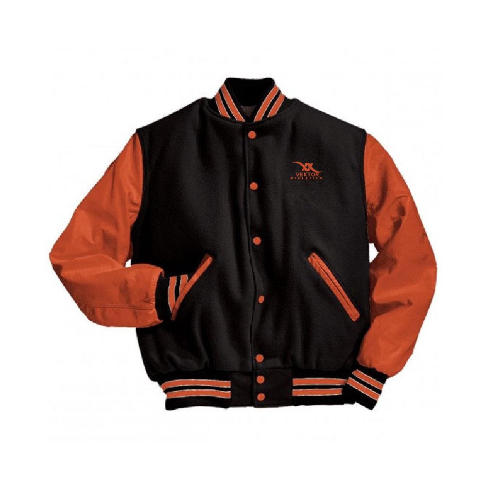 premium varsity jacket casual streetwear by Vektor Athletics