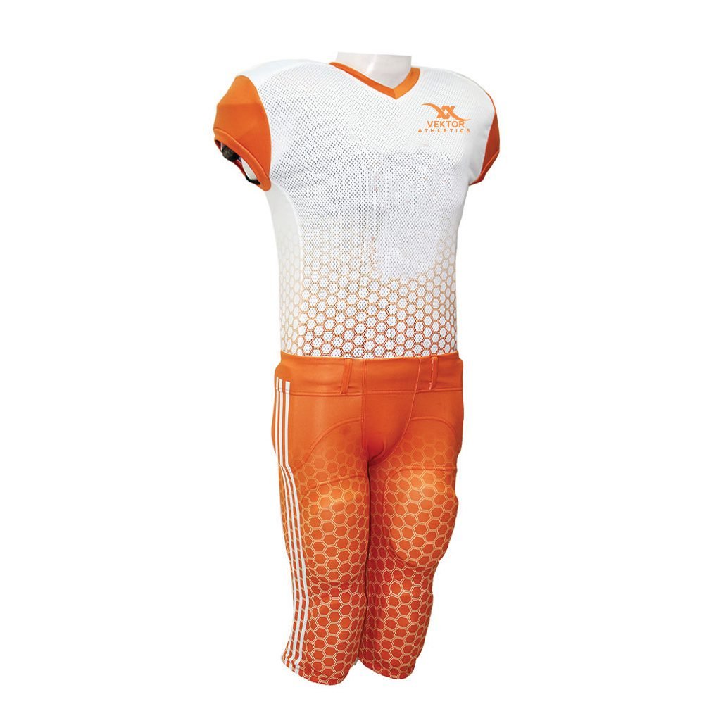 back side american football uniform with player number