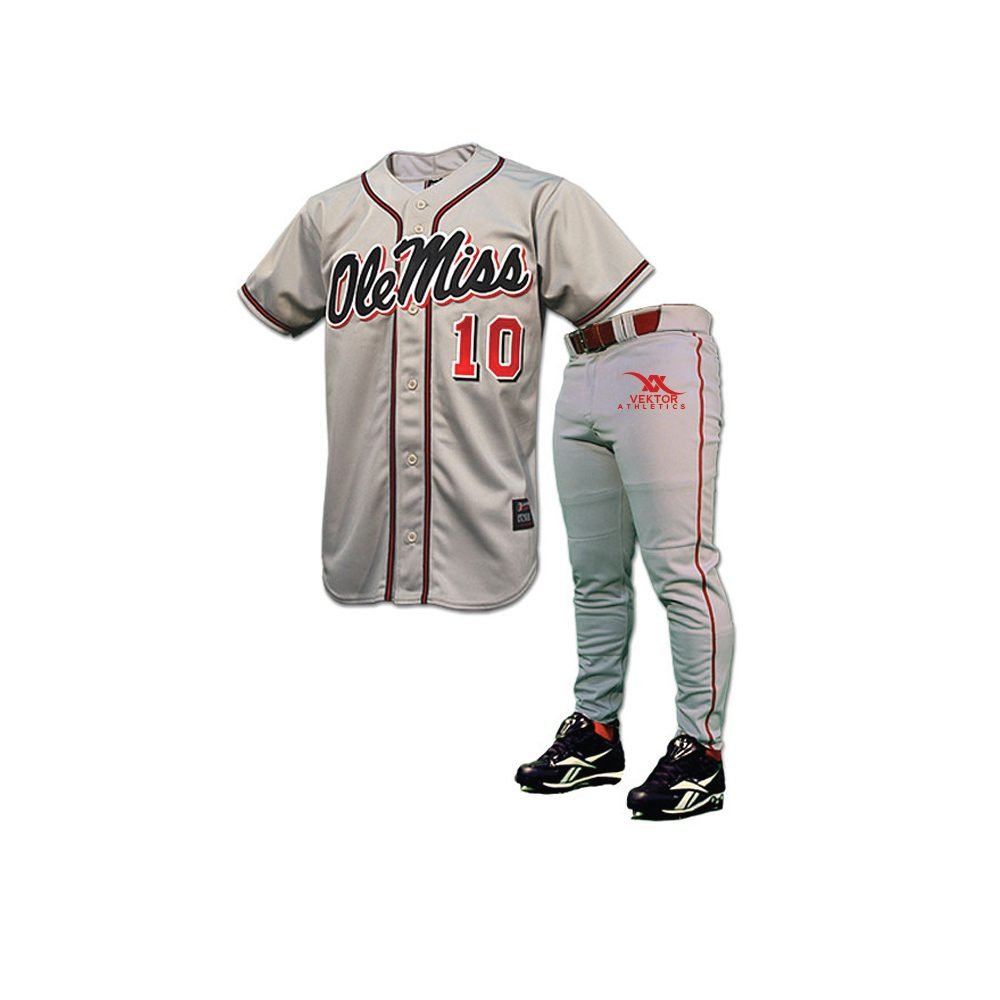 back side baseball uniform with player name number