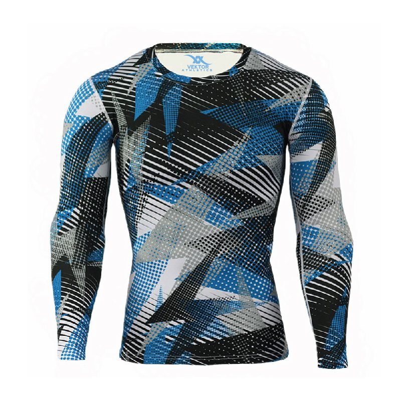 athlete training in compression rash guard